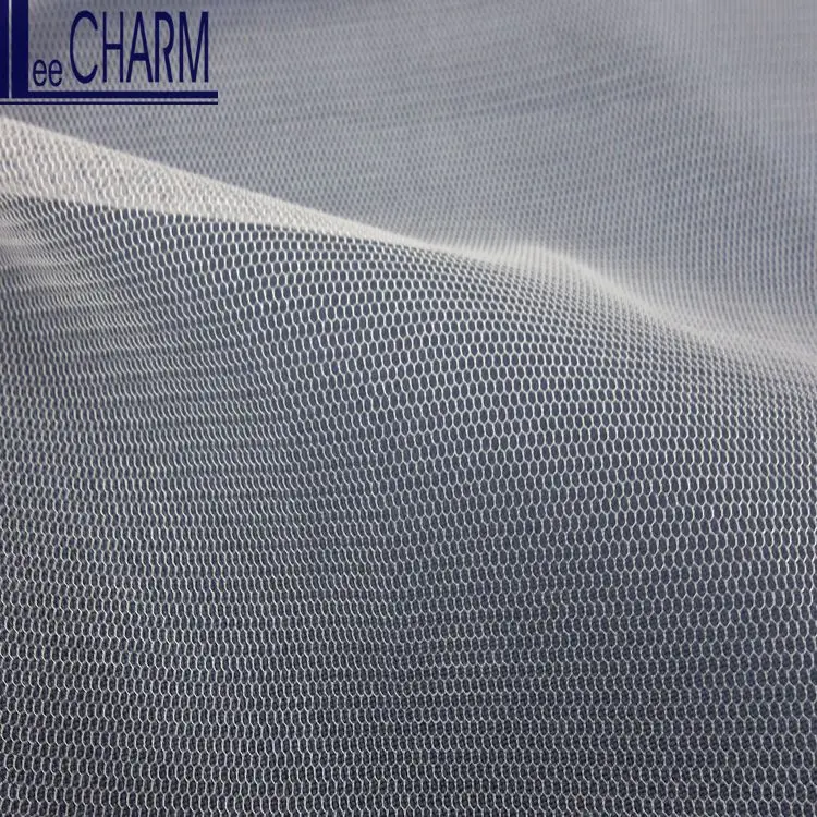 LCY665 100% Nylon 30D Pink Tulle Fabric