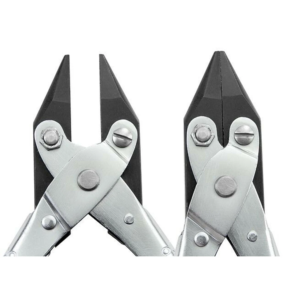 5-1/2 Inch Long Chain Nose Parallel Pliers Steel and Stainless Steel Material with Spring