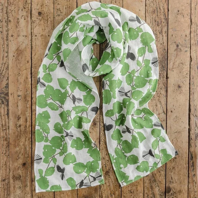 Custom Multicolor Organic  Cotton  Printed scarf Customize print scarf Fashion Ladies   for women men Scarves