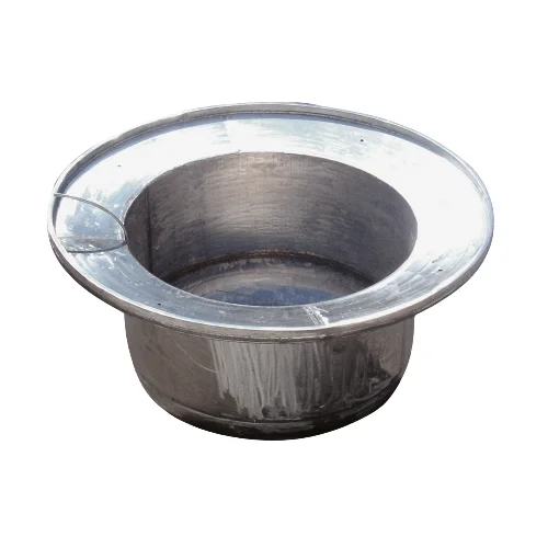 High quality 7 tons capacity recycling scraps zinc stainless steel crucible for  die casting