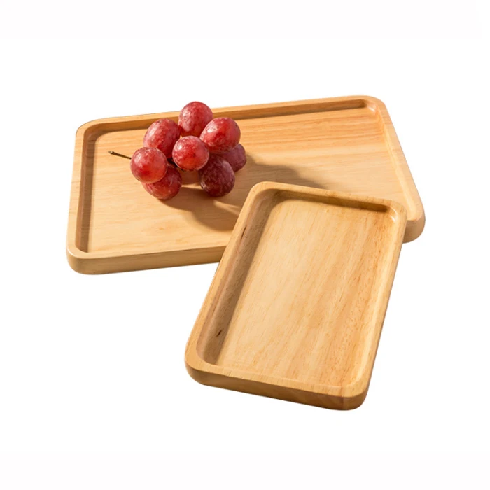 Сервер для завтрака деревянный поднос из манго с ручками многофункциональный высококачественный сладкий или пищевой