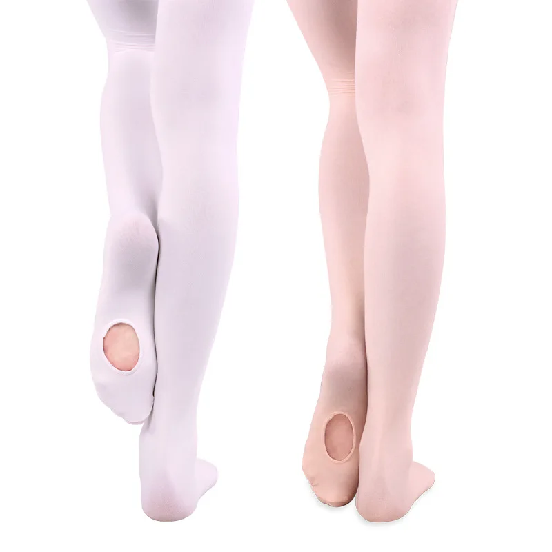 Cheap wholesale professional kids girls soft tights nylon velvet ballet dance pantyhose