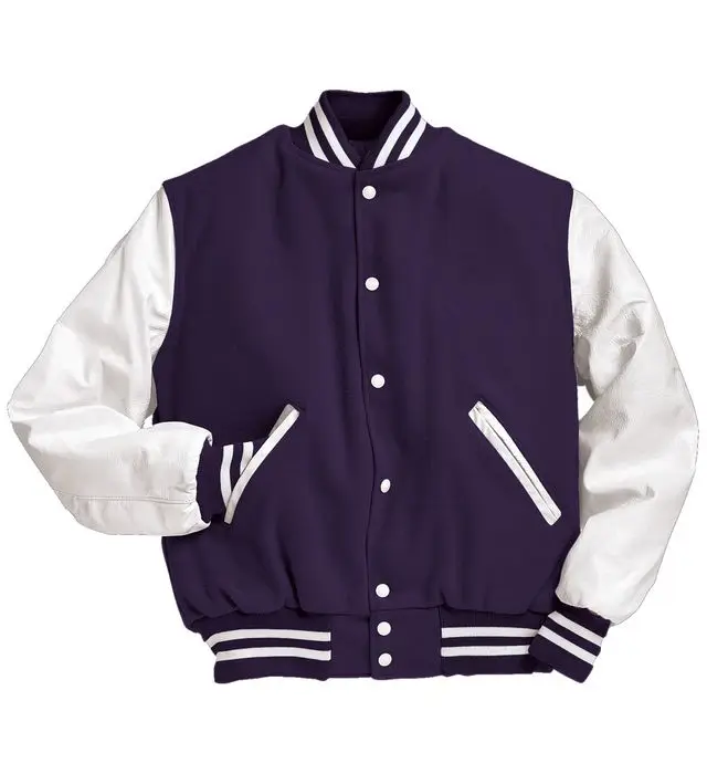 OEM Special Embroidery Custom Varsity Bomber Jacket Baseball Jacket For Men plus size Versity Jacket