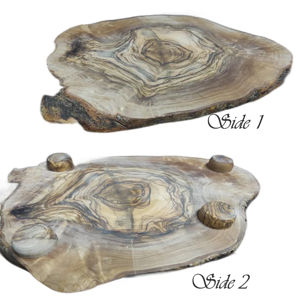 Home Furniture Irregular Olive Wood Office Home Decor Coffee Table 100% Olive Wood Small Table.