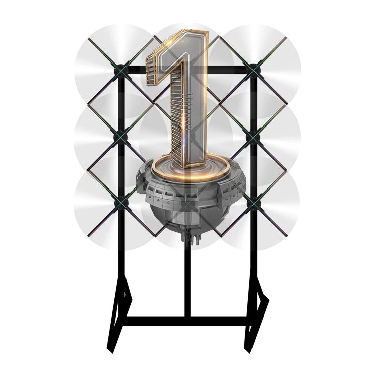 Best selling 720*720p 24v 3d hologram fan holographic fan with floor stand bracket naked eyes 3d led fan for advertisement