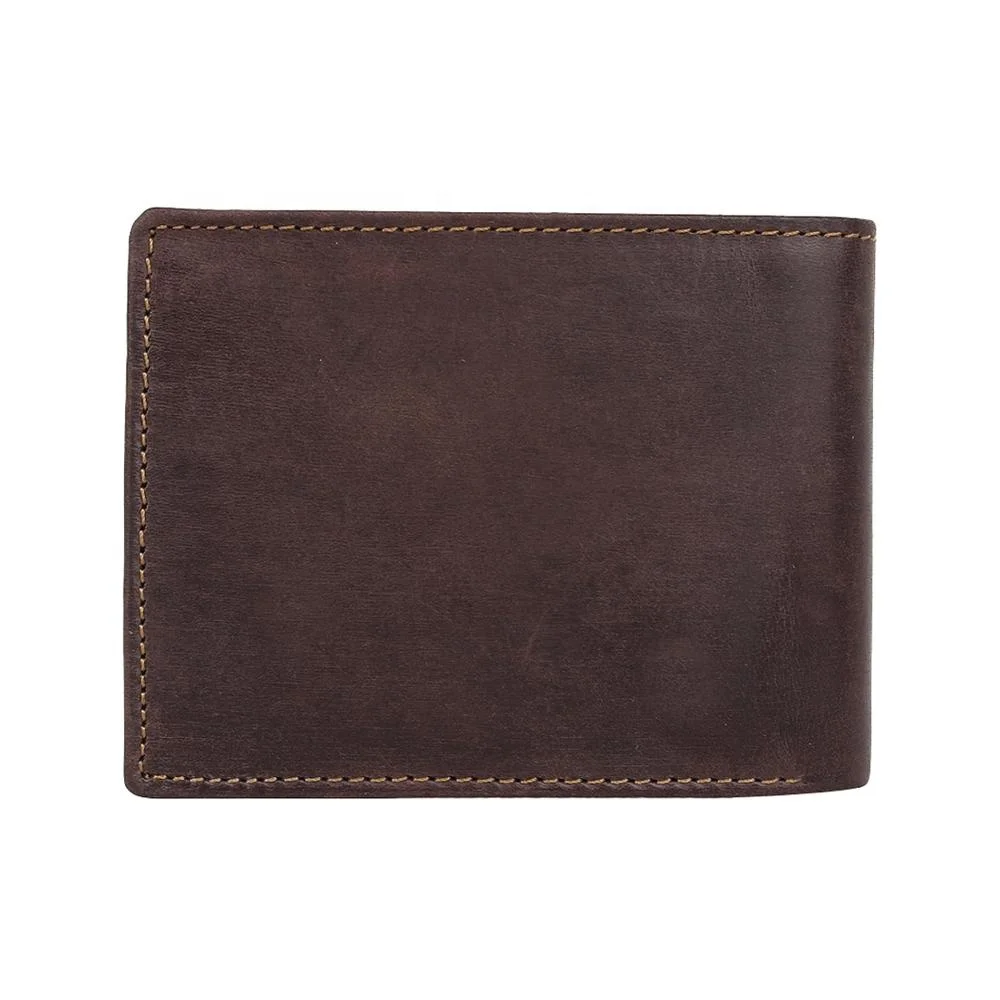 
Двухскладные кошельки ручной работы из прочной и прочной кожи с RFID-блокировкой, тройного сложения, вместительный карман для монет с отделениями для карт, цвет D 