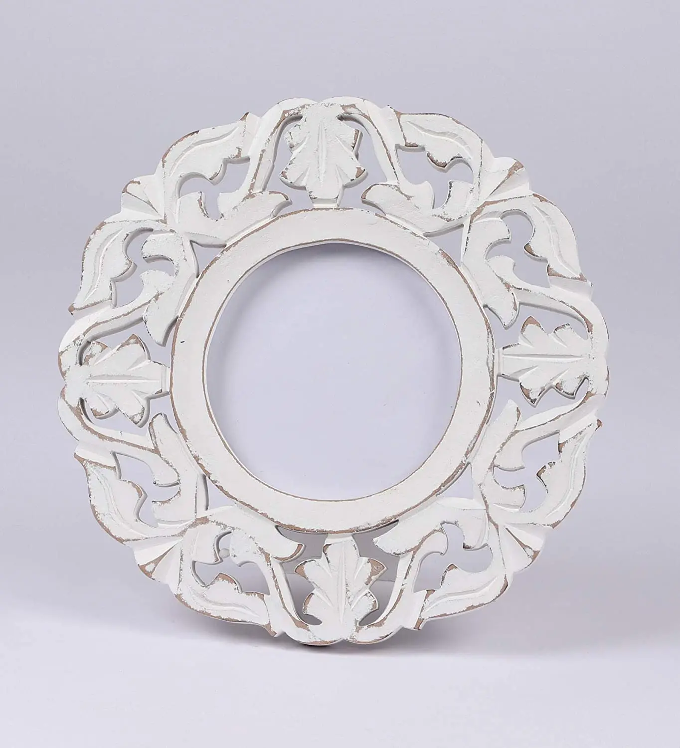 Круглая маленькая резная дизайнерская фоторамка для настенного подвесного дома декоративная деревянная рамка стола