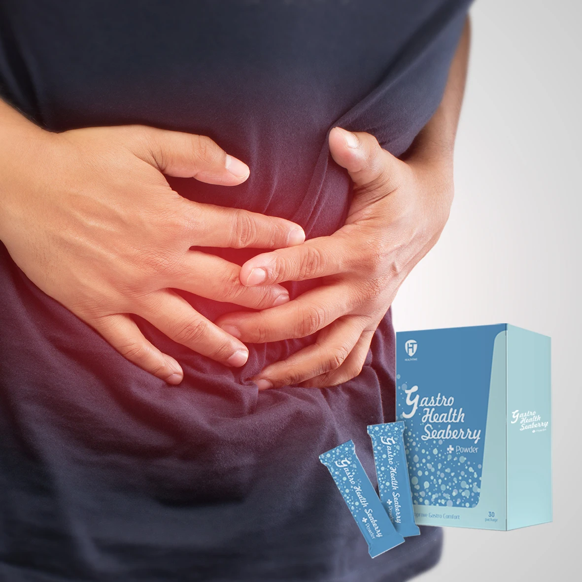 (Индивидуальная этикетка) желудочно-оздоровительный порошок (Облепиха) для улучшения комфорта желудка