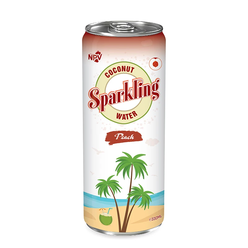 Vietnam Supplier Wholesale 330ml Fresh Coconut Water & Sparkling Grape Juice Flavored Natural Dried Hot Selling Company Price