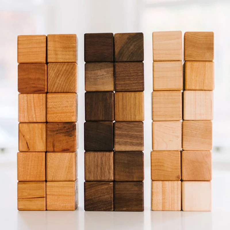 OEM - ODM Wood Block Set Building For Toddler Toy 6 Months 1 2 Years Old Boys Girls Safe Toys for Kids - Made in Vietnam