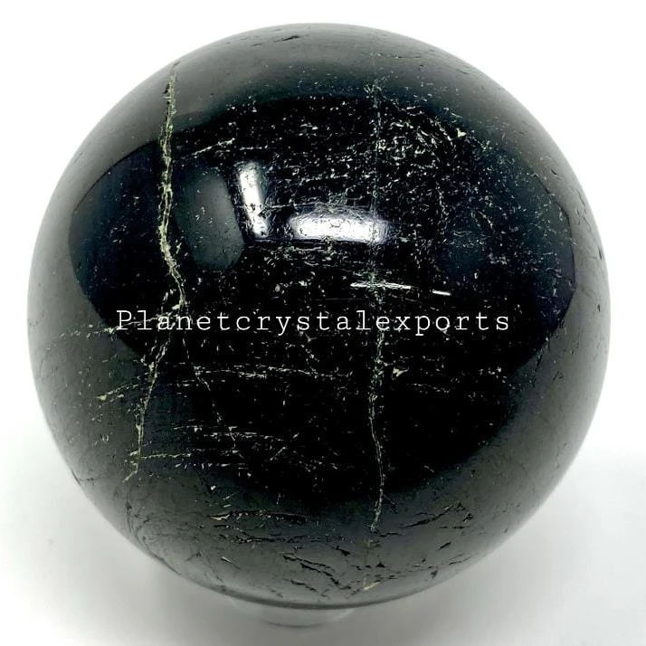 Natural Black Hair Rutilated Tourmaline Quartz Crystal Glass Sphere Balls For Home Decoration Buy From PLANETCRYSTALEX