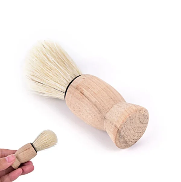 Wood Handle Badger Hair Beard Shaving Brush For Best Mustache Barber Tool Facial For Salon Men