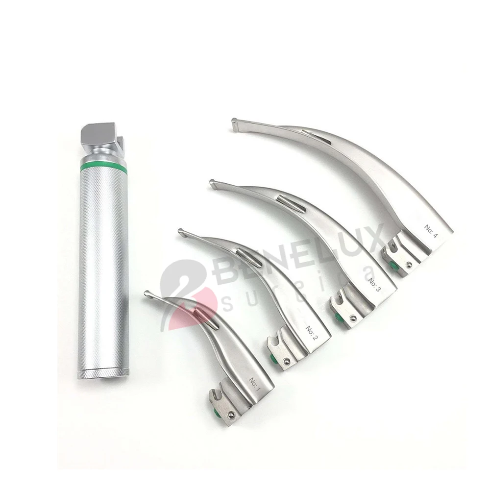  Ларингоскоп Набор из 2 лезвий Megaray и легкой ручки изготовленный на заказ