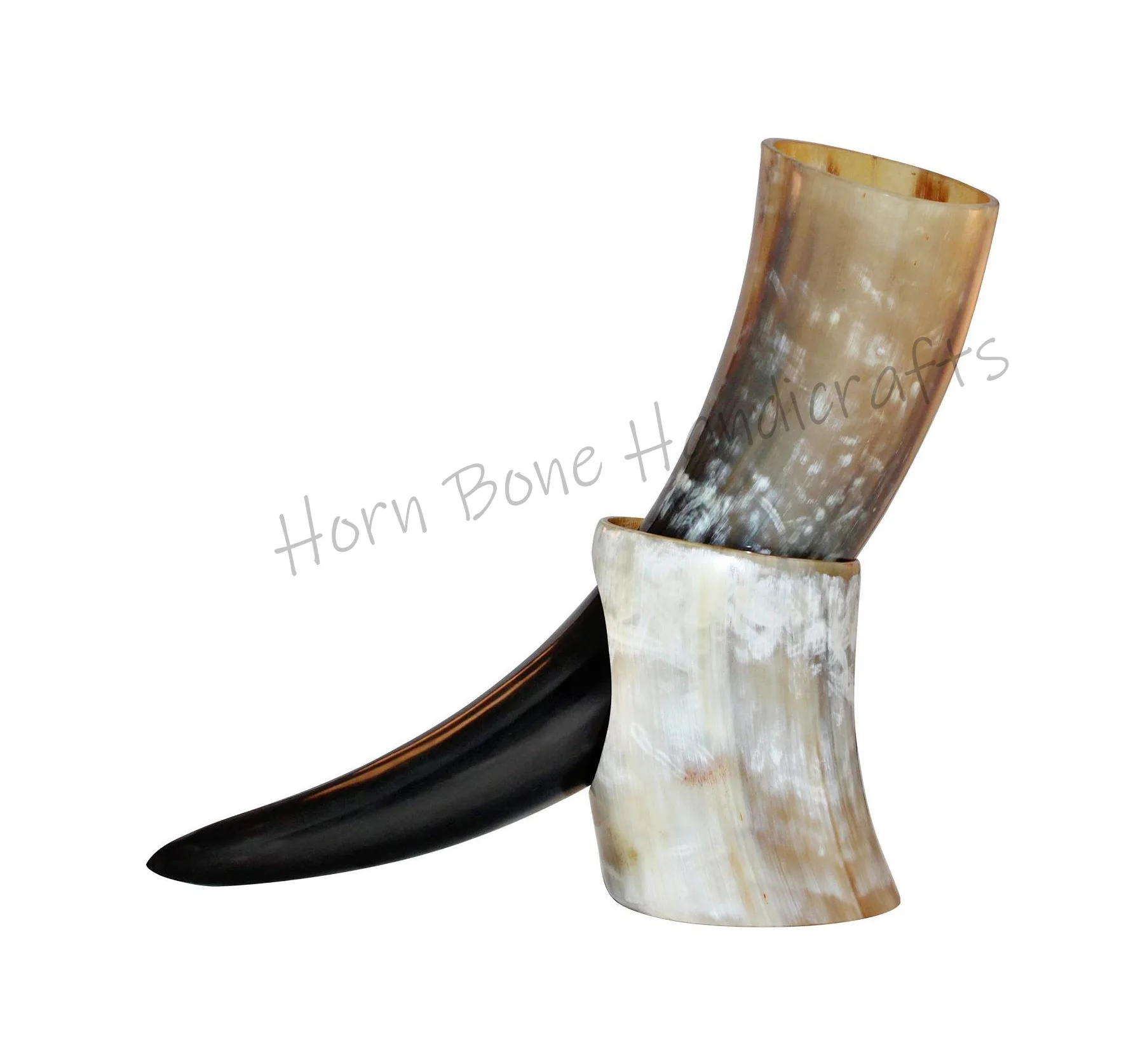 Viking Drinking Horn with Horn Stand Authentic Medieval Inspired Viking Wine Mead 100% Natural Horn No Leakage Beer Tankard/Mug