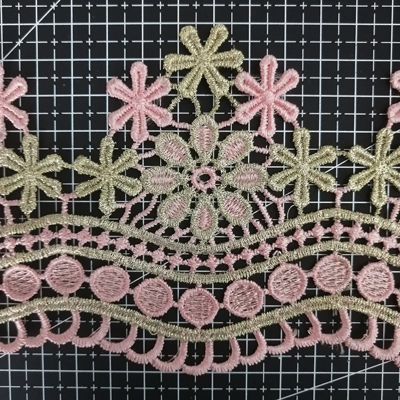 Waved Flower Lace Trim 100% Polyester Lace Ribbon Trim Embroidery 10 cm Lace Border Fabric