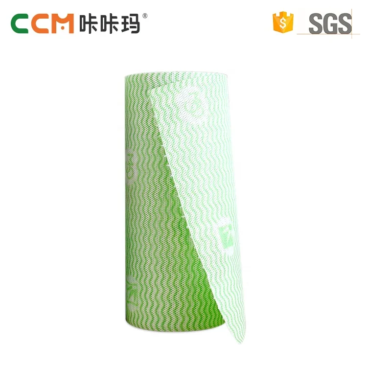 Disposable Viscose & Polyester Spunlace Nonwoven Fabrics Oil Absorbent Kitchen Cleaning Dishcloth Cleaning Cloth