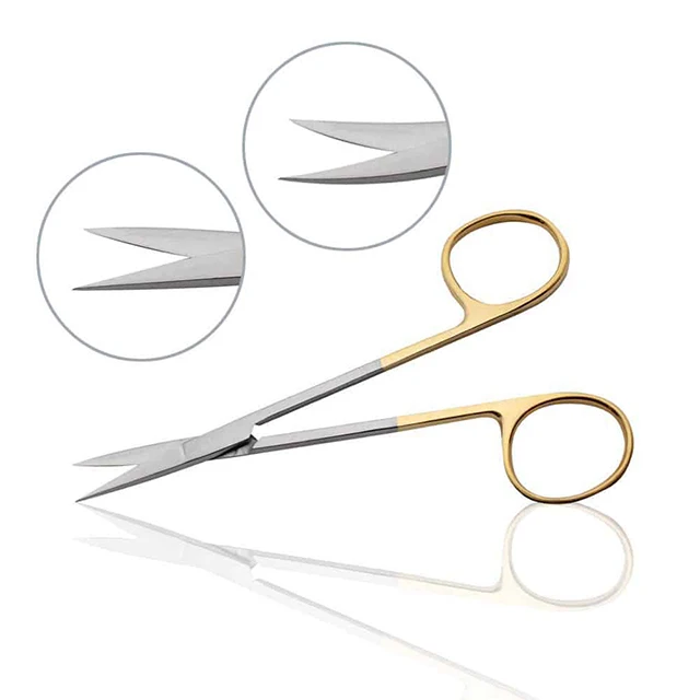 Top Quality Professional Iris Scissors Gold 4.5 Inches