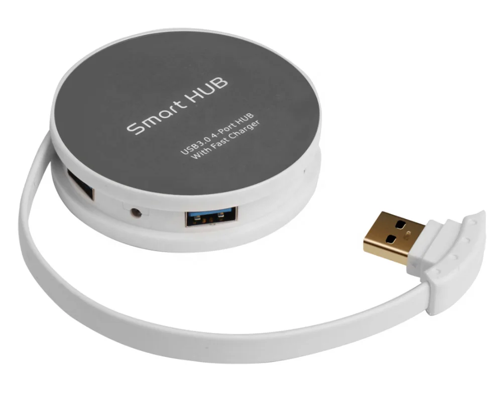 Factory Private Mould Smart USB 3.0 4 Port HUB with fast charger