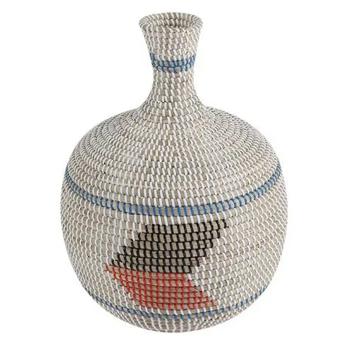 Home Decor Vintage  Handwoven Seagrass Vase Tall Flower Vase Luxury Vase Made In Vietnam