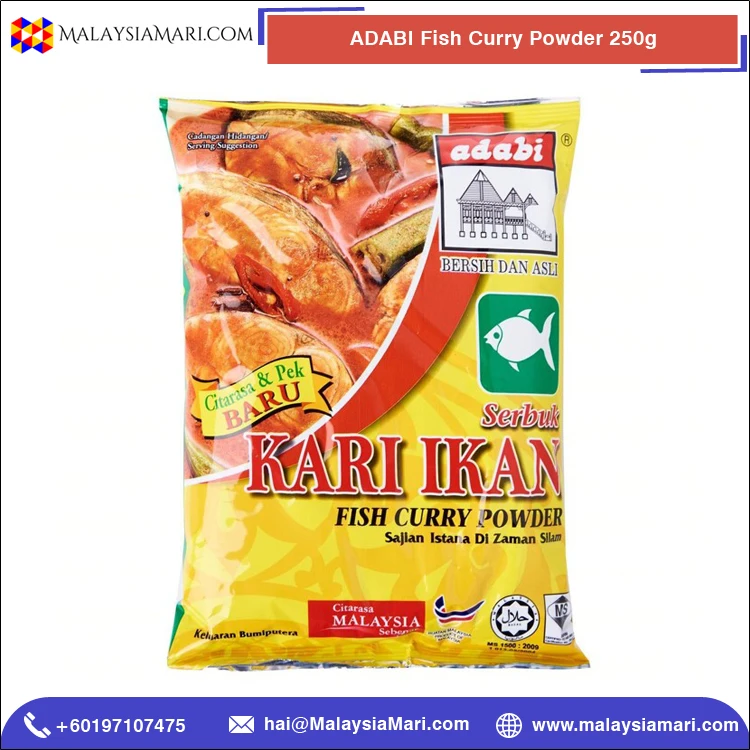 Manufacturer of Top Notch Quality Easy to Cook ADABI Fish Curry Powder 250g
