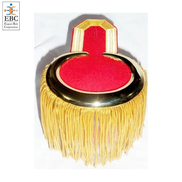 Metallic Gold Fringe Epaulette Customizable Uniform Accessories for Theater Film Fashion Boutique Drama OEM Buyable Product