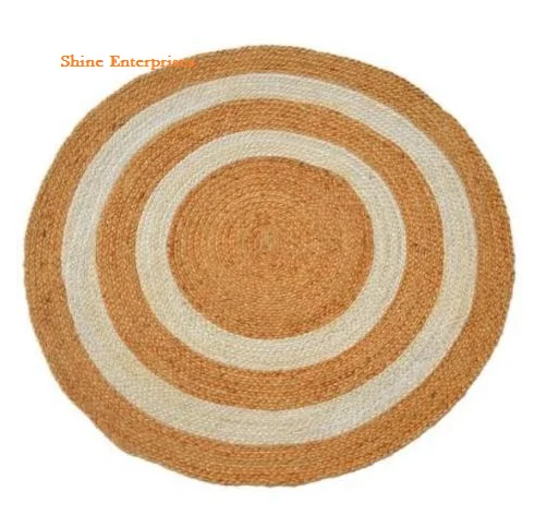 Hot Sale Waste Cotton Fabric Chindi Braided Jute Rag Rugs Wholesale Household Flooring Area Vintage Persian Printed Turkish Rugs