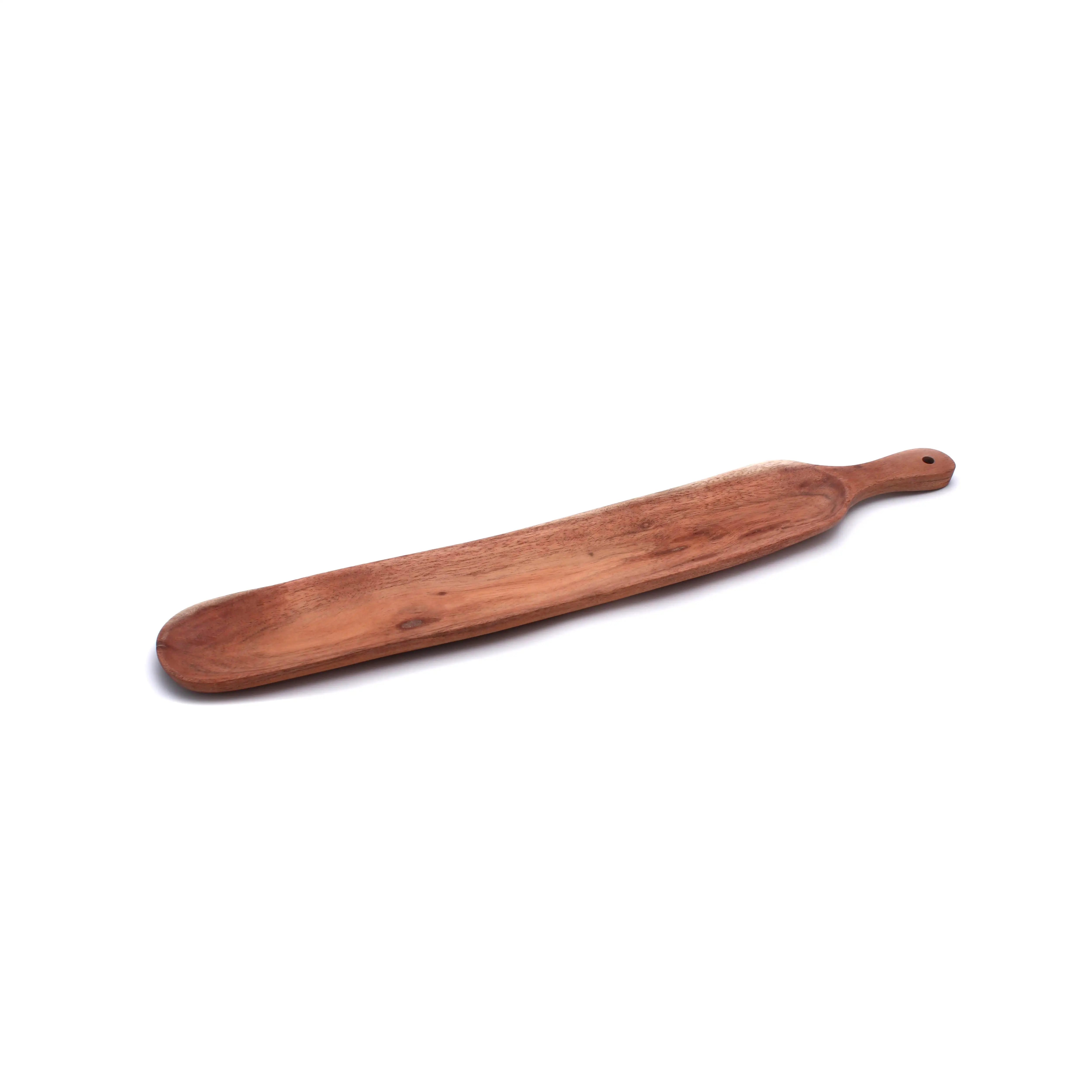50 x 7 x 1.5 CM Natural Wooden Acacia Straight Shape Snacks Foods Serving Platter Foods Presentation Acacia Wooden Platter