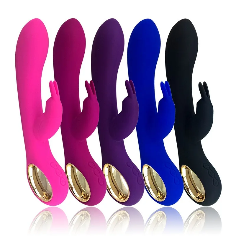 wholesale hot mini electric silicon sexual dildo G-Spot rotating thrusting rabbit masturbator clitoris vibrators