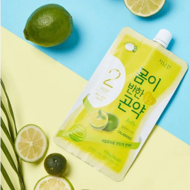  Оптовая продажа konjac желе зеленый аромат винограда без сахара 2 ккал Сделано в