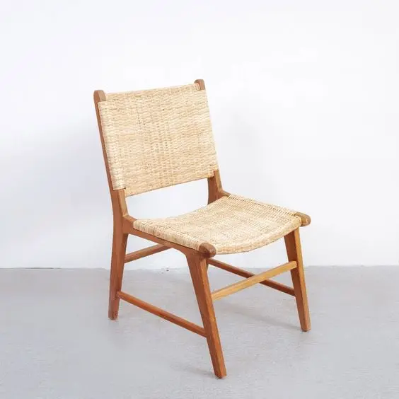 Teak Rattan Garden Chairs Made From Solid Wood for Outdoor Furniture