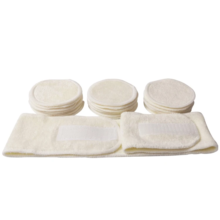 Прямая продажа с фабрики, оптовая продажа, полезный органический моющийся многоразовый бамбуковый прибор для снятия макияжа