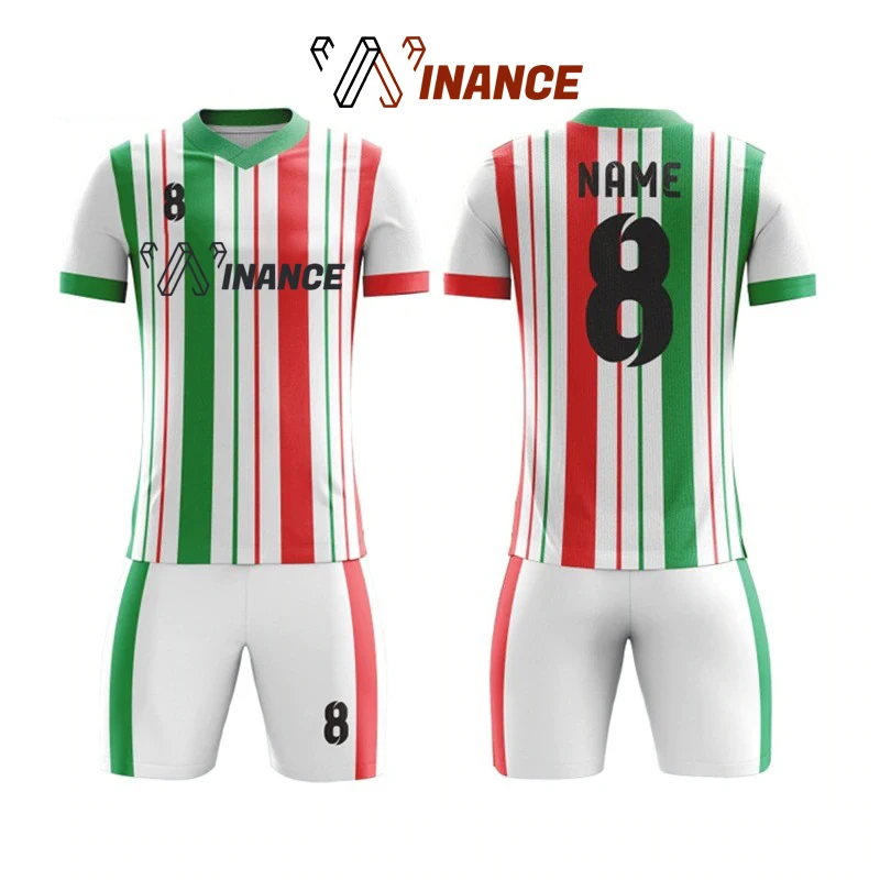 Design A Football Team Kit Cheap Soccer Jersey Set For Team maillot de foot Sublimation Soccer Wear Printing Football Jersey
