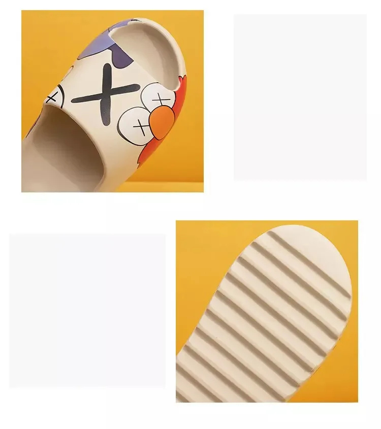 Fashion Coconut Slippers Fish Mouth Lightweight Home Slippers with Thick Bottom