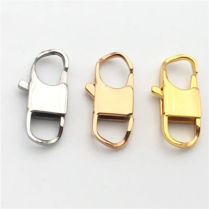 Supply Different Sizes Custom Colors Gold Rose Gold Antique Silver Plated BS Lobster Clasp for Jewelry Accessories