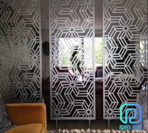 Steel And Aluminum Partition Screen Walls For Dividing And Decorating Home Space