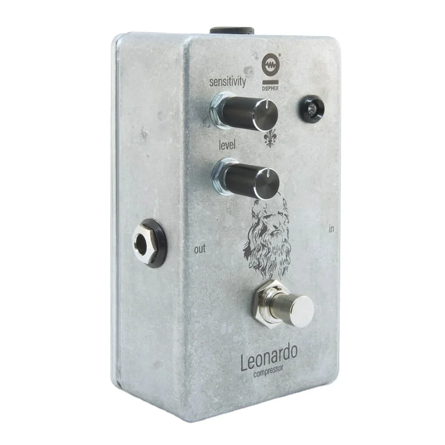 Bass Guitar Pedal Effects - Hand Made Sound Leonardo Compressor for Electric Bass - Made in Italy