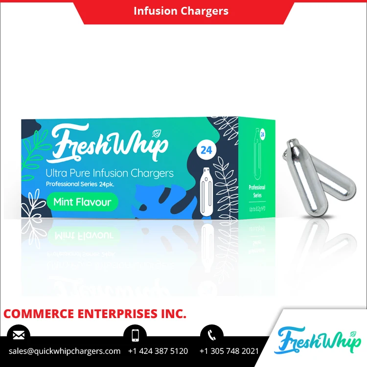 Подлинный поставщиком высокого качества 24 Пакет freshwhip N2o крем зарядные устройства доступен в мятным