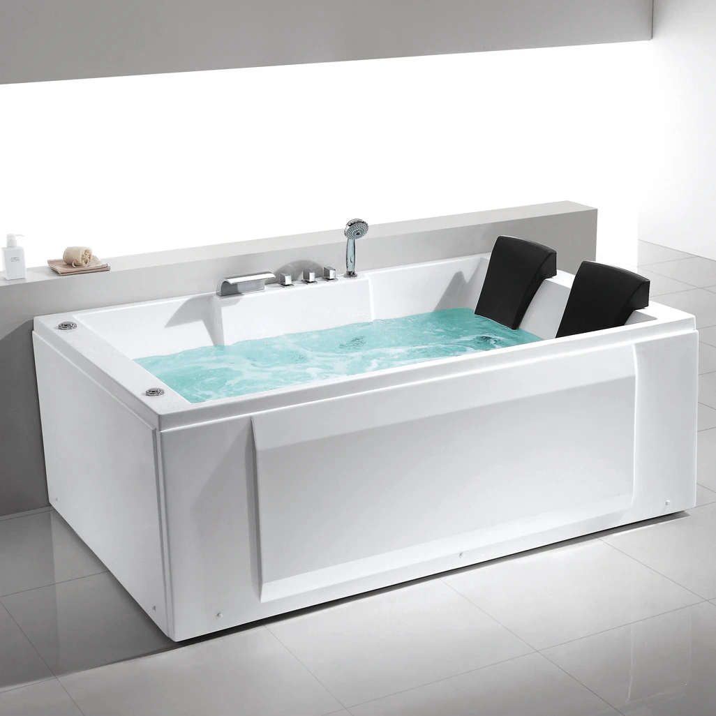 FICO 2 Person Massage Bathtubs Family Baby Indoor Whirlpool Free Standing Baignoire Freestanding Bathtub Swim Spa