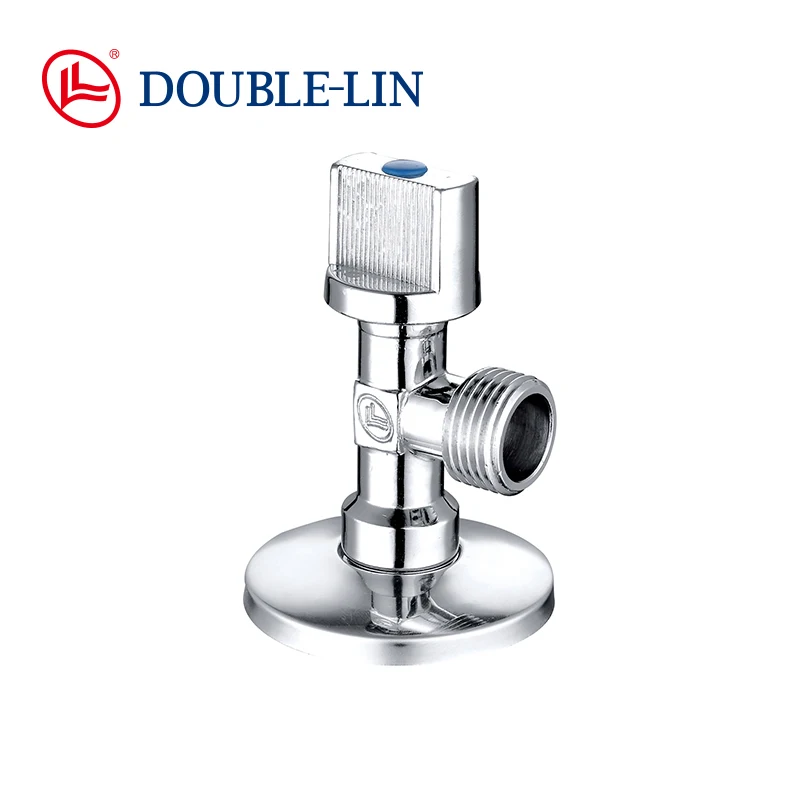 Полированные хромированные латунные угловые клапаны 1/2x3/8 дюйма