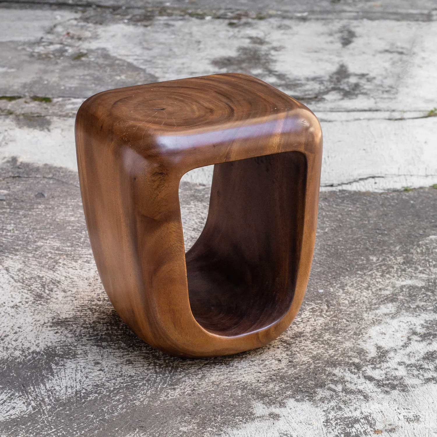Trembesi Suar Munggur Monkey Pod Rain Tree Wood Stools, Living Room Side Table Chair Furniture