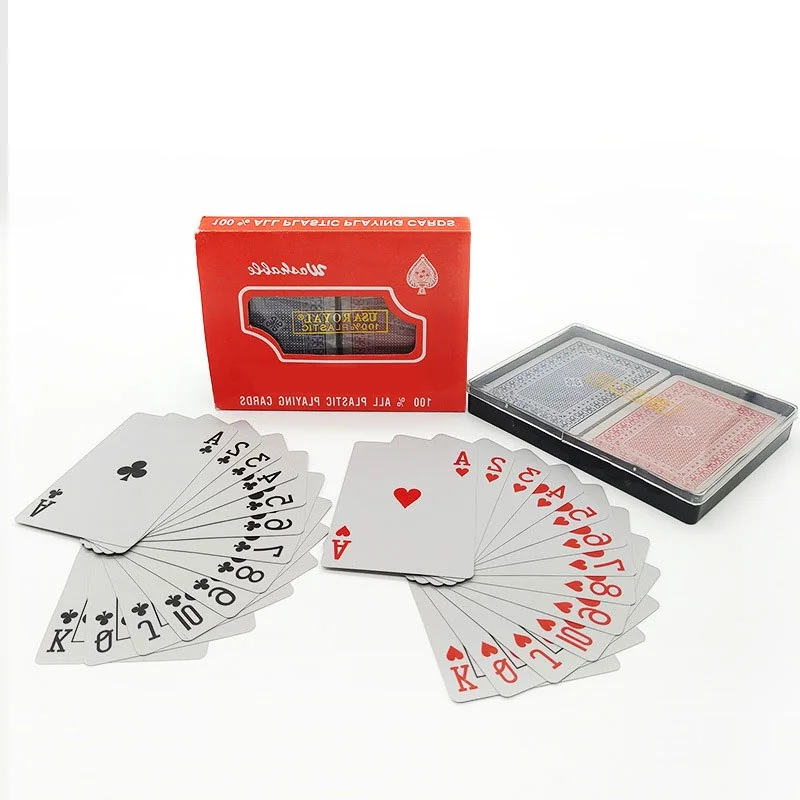 Professional Luxury Premium Desk Logo Playing Plastic Poker Cards Custom Printing