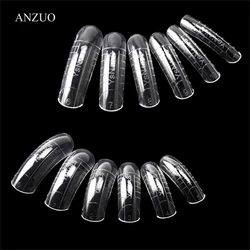 120pcs uv Gel Acrylic Nails Mold Artificial Dual Forms System UV Gel Polish Manicure Tool Nail Extension Form Tips Clear