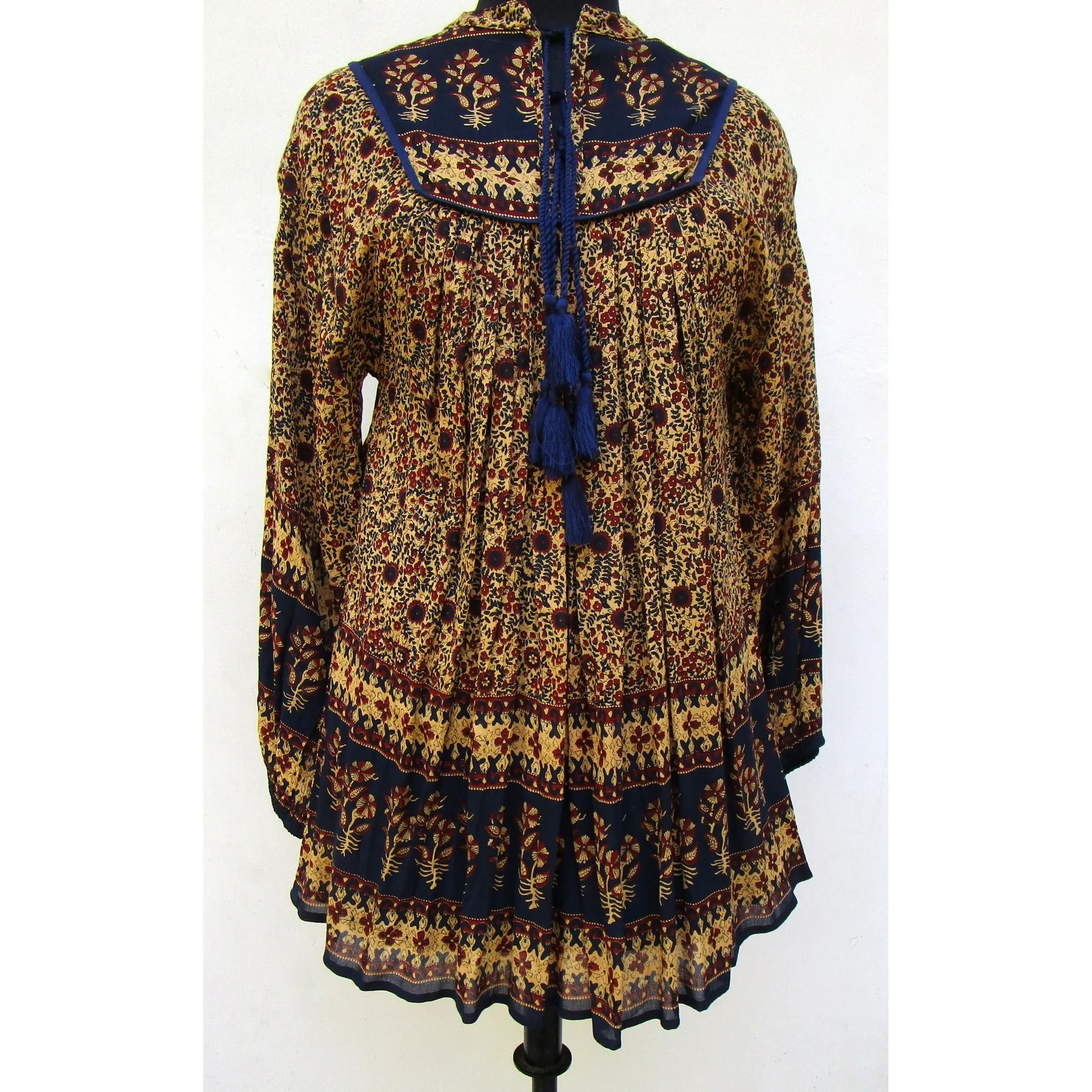 regular summer beach style screen printed floral pattern women blouse