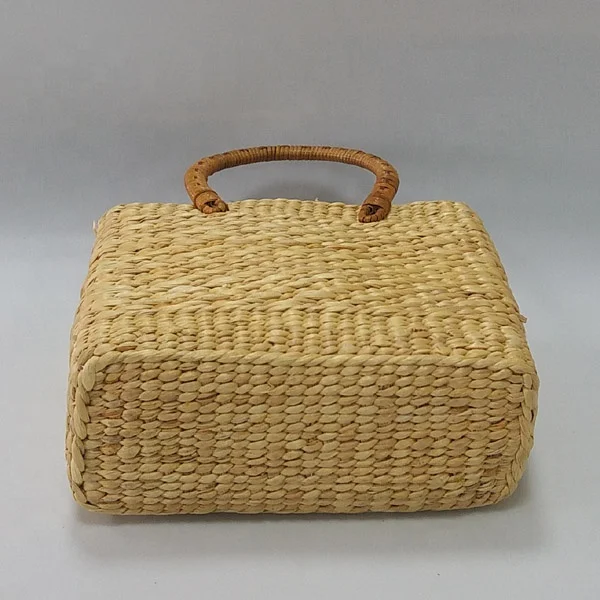 Vietnam manufacture wholesale woven handicraft water hyacinth eco bag high quality best price