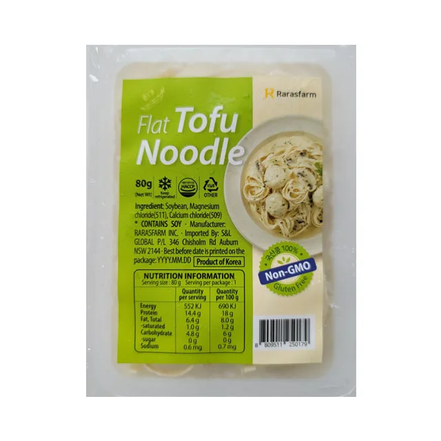 
 Здоровые и безопасные ингредиенты, лист тофу, плоская лапша тофу, Сделано в Корее  