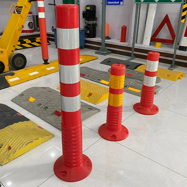 45 cm Traffic Delineator Post Warning Post PU Soft Unbreakable Flexible bollard 18 inch 450 mm
