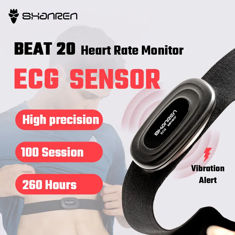 
Swimming Running Cycling IP68 Waterproof ECG Chest Strap Heart Rate Monitor 
