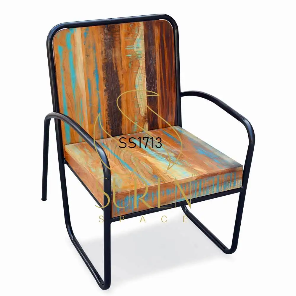 
Recycled Distress Finish Outdoor Rest Chair Reclaimed Wood Rest Chair for Outdoor Chair Design from Jodhpur India 