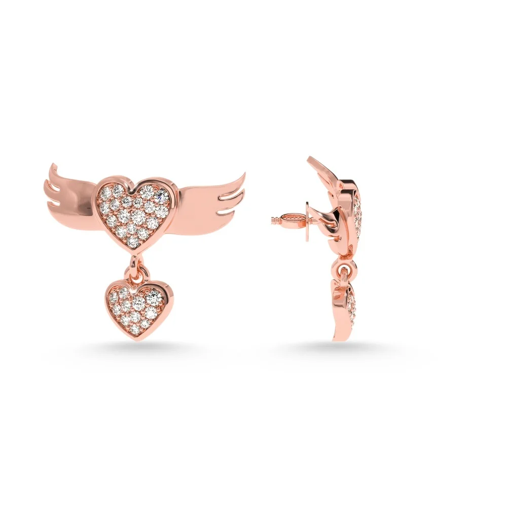 Diamond Earring Christmas & New Year Jewelry Girls Real Diamond Earring 2022 Sale Super September Solitaire Earring at Wholesale