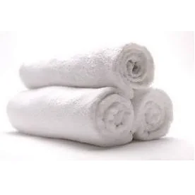 
100% Cotton White Face Towels - Hand Face Bath Towel and Bath Mat 